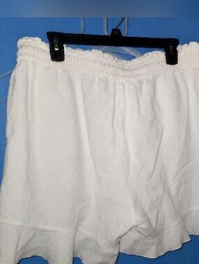 Womens Linen Cotton Blend 2x Shorts
